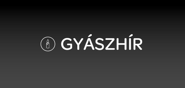 A kép tartalma: Gyászhír